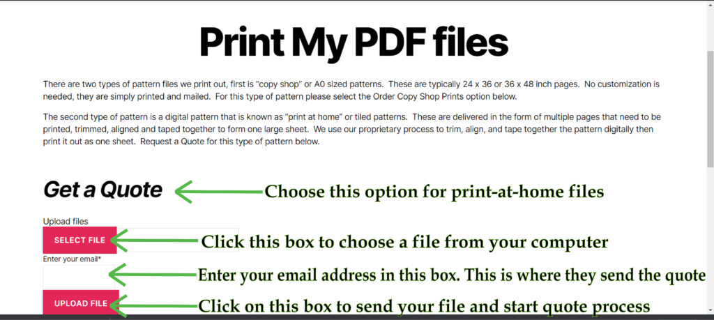 This is how to upload your PDF file at Sublime Grafx